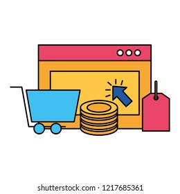 online shopping concept