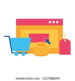 online shopping concept