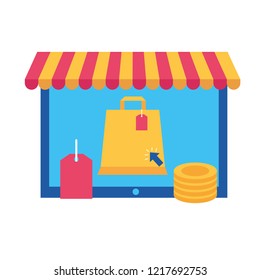 online shopping concept