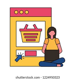 online shopping concept