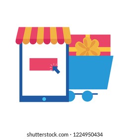 online shopping concept