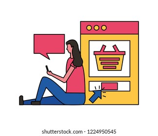 online shopping concept