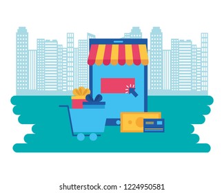 online shopping concept