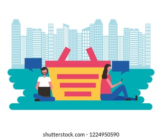 online shopping concept