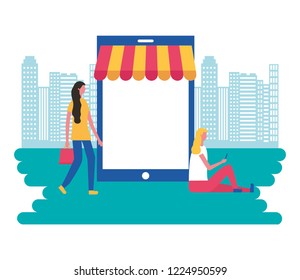online shopping concept