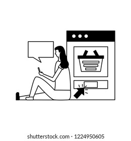 online shopping concept