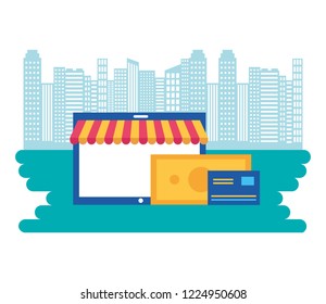 online shopping concept