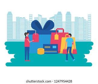 online shopping concept
