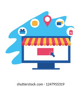 online shopping concept