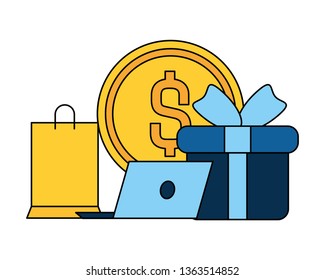 online shopping concept