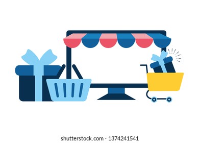 online shopping concept