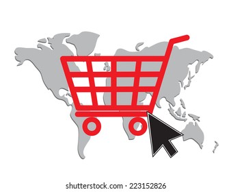 Online shopping concept