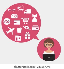 online shopping concept