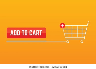 Online shopping concept add to cart vector illustration 