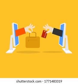 Online-Shopping-Konzept - flaches Design