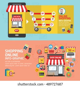 Online shopping concept. Mobile payments. vector illustration. Can be used for workflow layout template, banner, marketing, infographics.