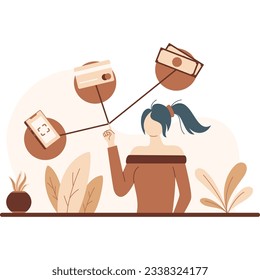 Online shopping concept set. E-commerce, customer on the sale. App on mobile phone and computer. Isolated vector illustration in flat style