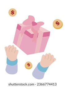 Juego de conceptos de compras en línea. Comercio electrónico, los clientes están vendiendo. Aplicaciones en teléfonos móviles y computadoras. Ilustración vectorial aislada en estilo plano