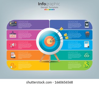 Online shopping concept  target technology and social media.