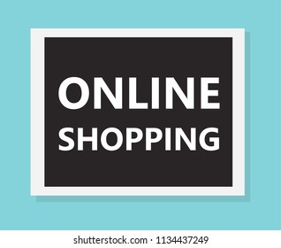 online shopping concept- vector illustration