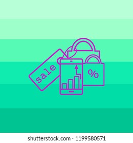 Online Shopping Concept. Vector Illustration