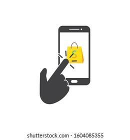 online shopping concept vector illustration design