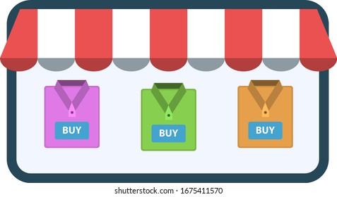 
 Online-Shopping-Konzept. Vektorillustration Illustration in einem flachen Stil für Seiten.