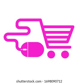 online shopping design icon Vector illustration