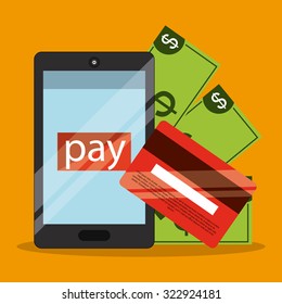 online shopping design, vector illustration eps10 graphic 
