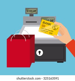 online shopping design, vector illustration eps10 graphic