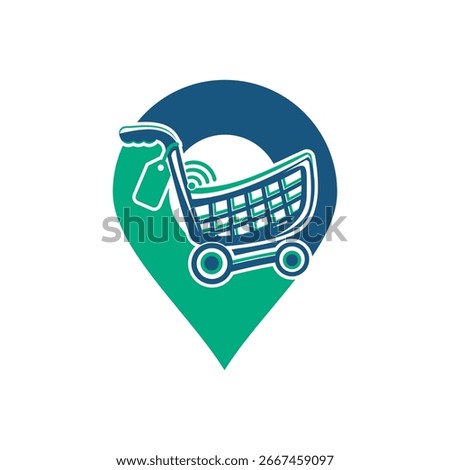 Online shopping design vector, Online shopping logo