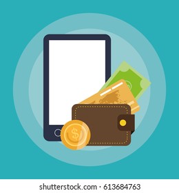 online shopping or e commerce related icons image 