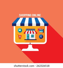 Online shopping and e-commerce concept Successful business