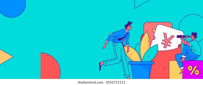 Online shopping e-commerce coupon concept flat vector concept operation hand drawn illustration
