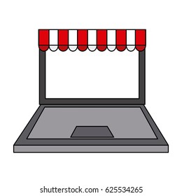 online shopping or ecommerce icon image 