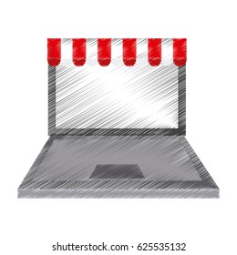 online shopping or ecommerce icon image 