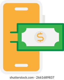 Compras en línea Icono de comercio electrónico Vector Ilustración plana