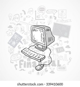 Online shopping e-commerce icons. vector illustration