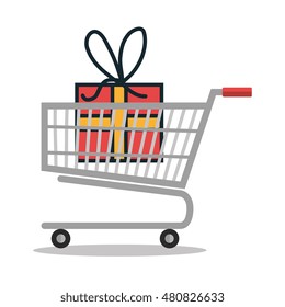 online shopping e-commerce isolated