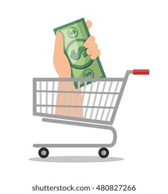 online shopping e-commerce isolated