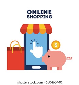 online shopping flat