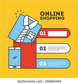 online shopping flat