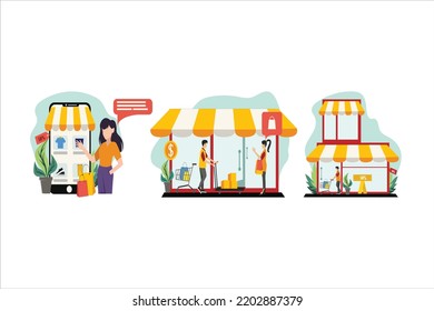 Online-Shopping-Flat-Design