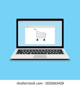 Online Shopping Flat Design for Website Landing Page, Marketing Elements, or E-commerce Illustration, Web Banner, and Digital Payment