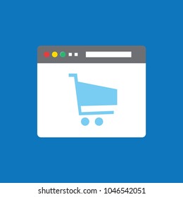ONLINE SHOPPING FLAT ICON