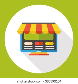 online shopping flat icon