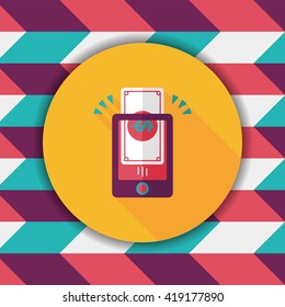 online shopping flat icon with long shadow,eps10