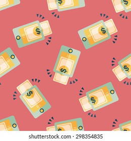 online shopping flat icon,eps10 seamless pattern background