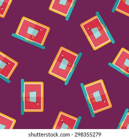 online shopping flat icon,eps10 seamless pattern background