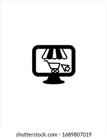 icono en línea de compra plana,mejor vector de diseño plano icono.